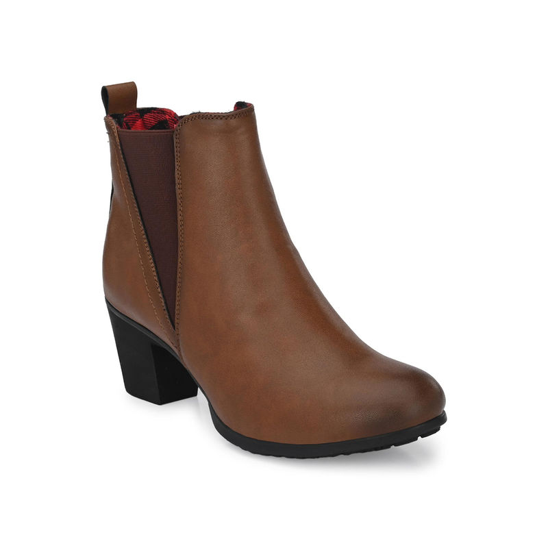 Delize Womens Tan Ankle Length Boots (EURO 36)