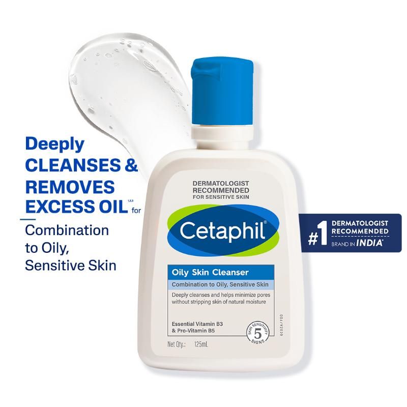 Cetaphil Oily Skin Cleanser for Combination To Oily, Sensitive Skin Dermatologist Recommended