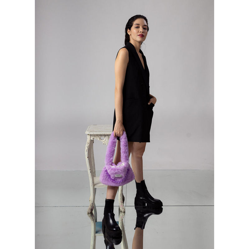 Buy Hamster London Purple After Hours Fur Small Bag (S) Online