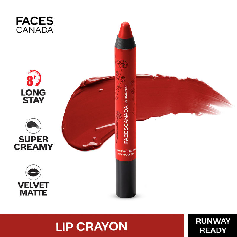 Faces Canada Ultime Pro Matte Lip Crayon With Free Sharpener - Runway Ready 31