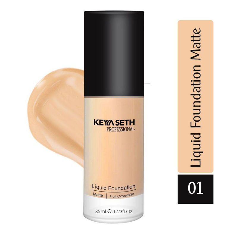 Keya Seth Aromatherapy Professional Full Coverage Liquid Matte Foundation - Shade 1