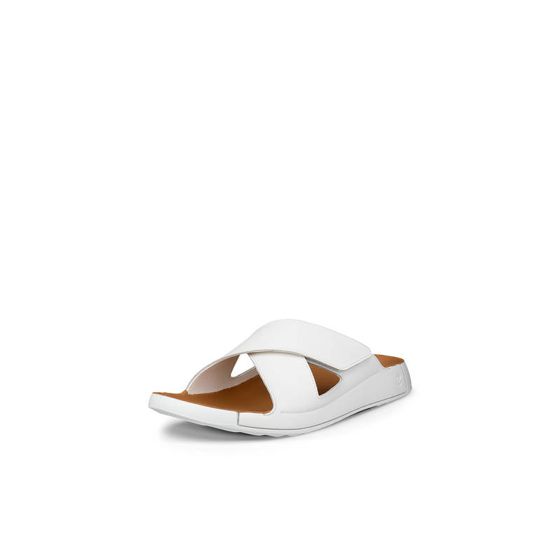 ECCO Men's White Casual Slide Sandals (39)