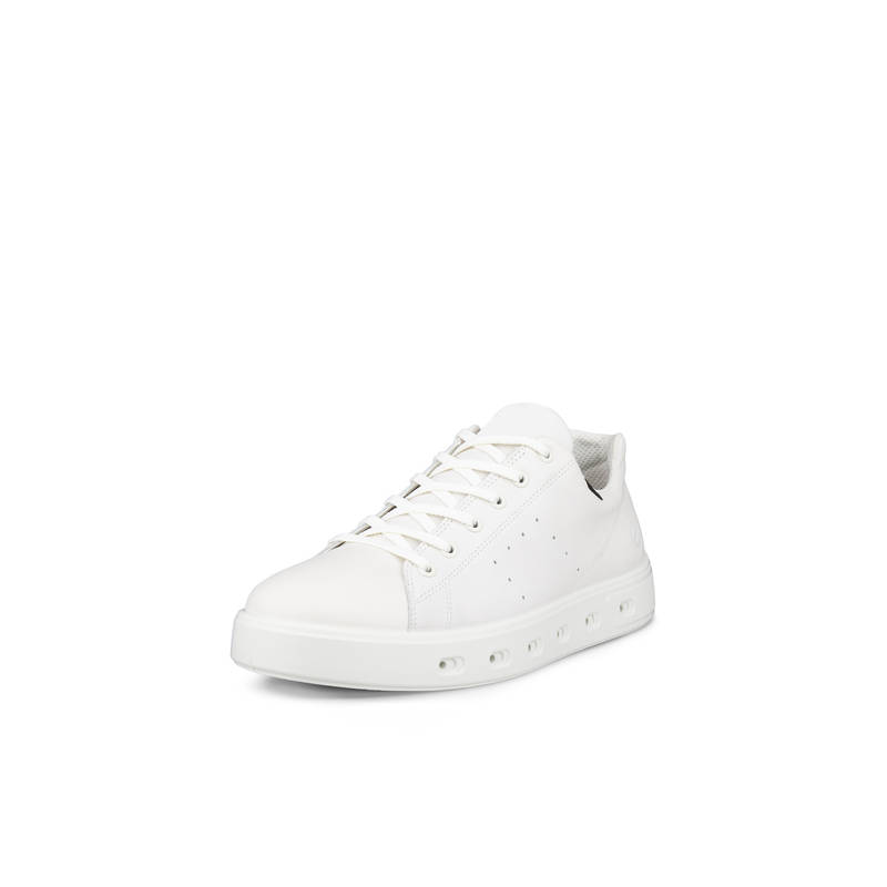 ECCO Men's White Lifestyle Sneakers (39)