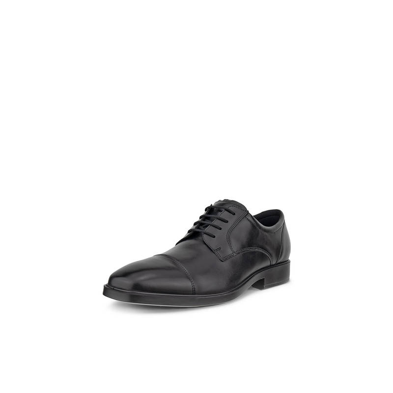 ECCO Men's Black Formal Derbies (40)