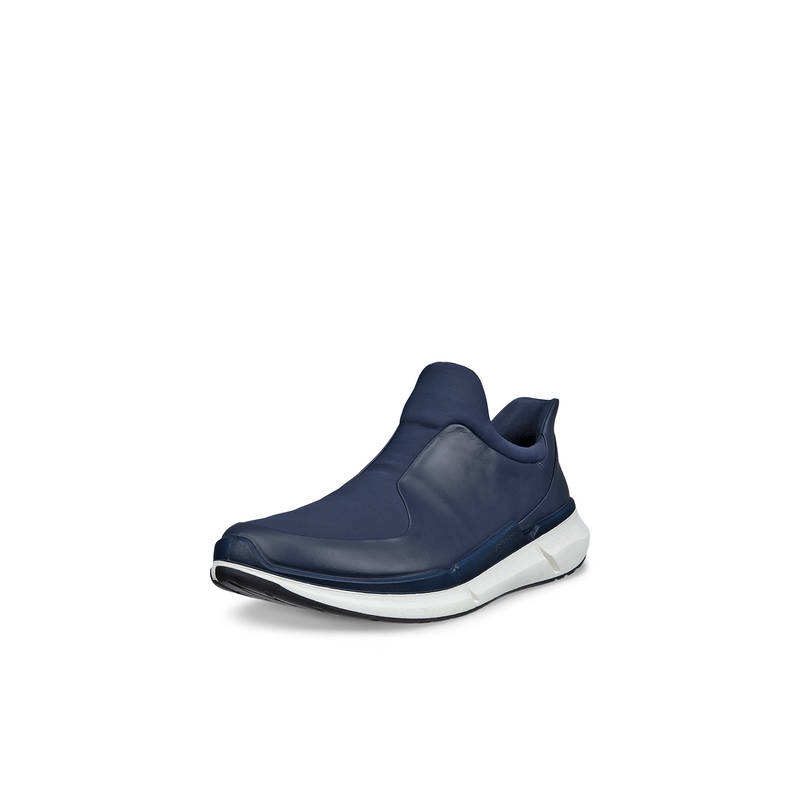 ECCO Men's Navy Blue Lifestyle Slip-On Sneakers (39)