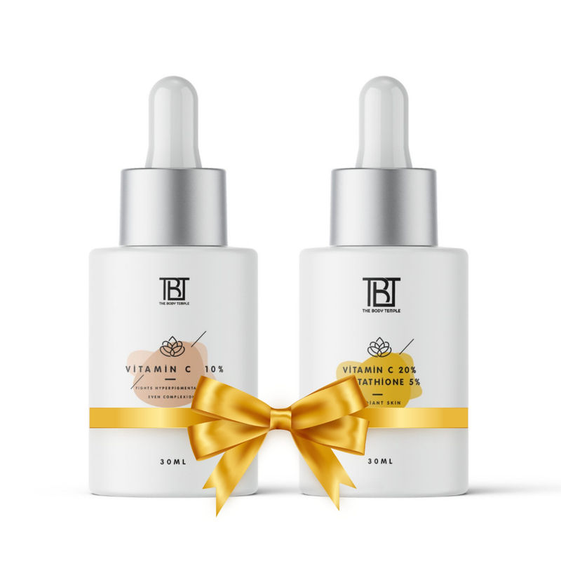 The Body Temple Vitamin C 10% & 20% Vitamin C + L-Glutathione 5% (30Ml Each - Pack Of 1)