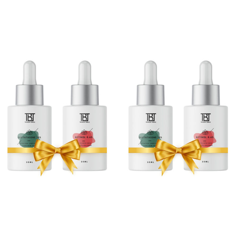 The Body Temple Glutathione 10% & Retinol 0.6% (30Ml Each - Pack Of 2)