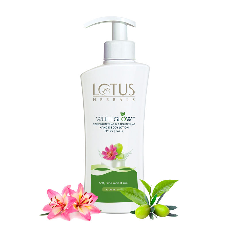 Lotus Herbals Whiteglow Skin Brightening Hand & Body Lotion SPF 25 PA+++