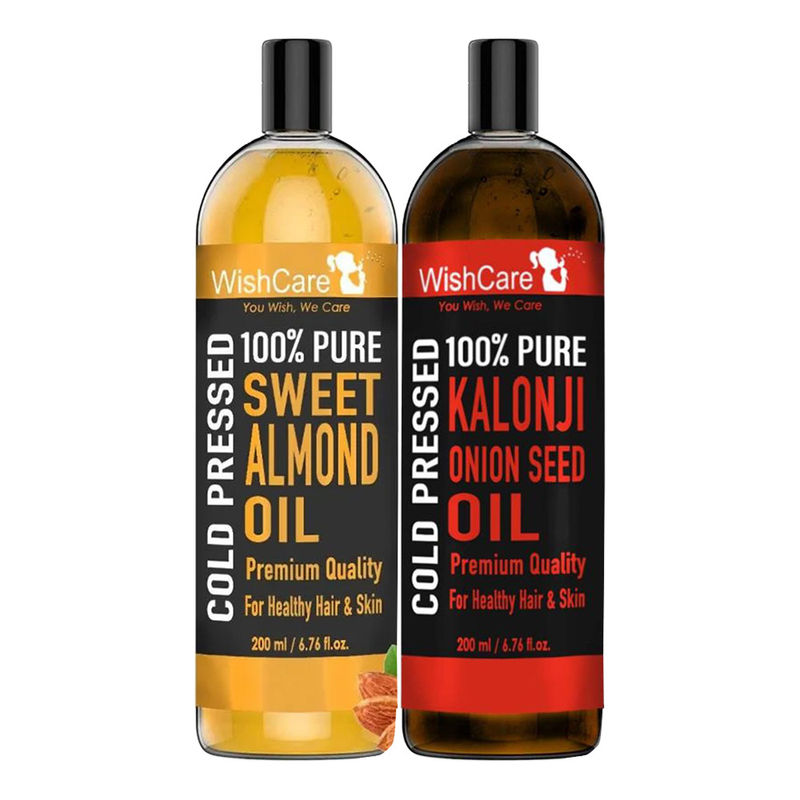 Wishcare 100 Pure Cold Pressed Kalonji Black Onion Seed Oil & Badam