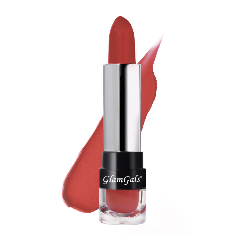 GlamGals Matte Finish Kissproof Lipstick - Natural Brown