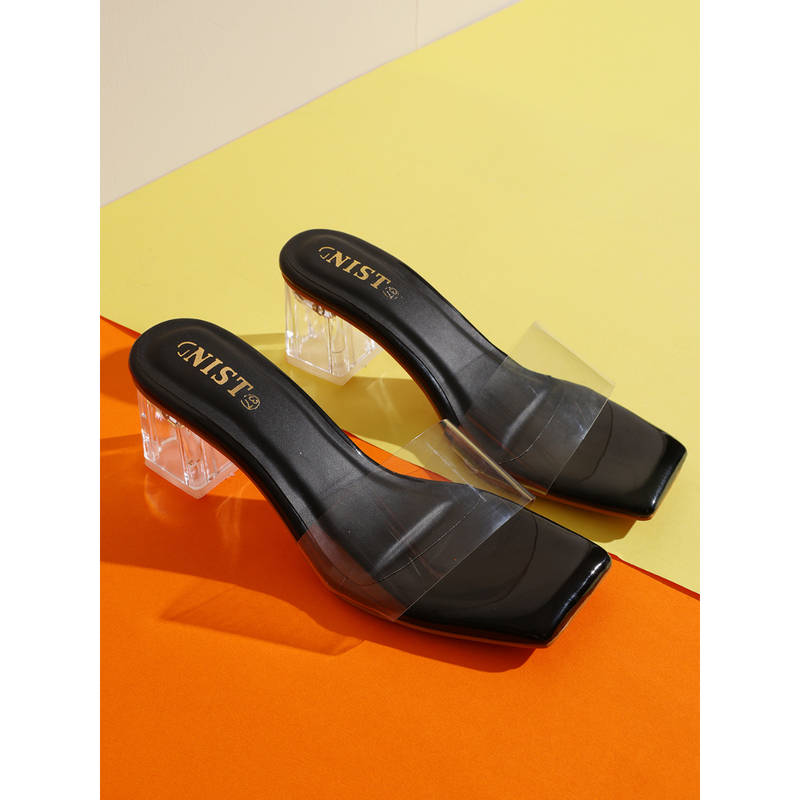 GNIST Black Transparent High fashion Block (EURO 41)