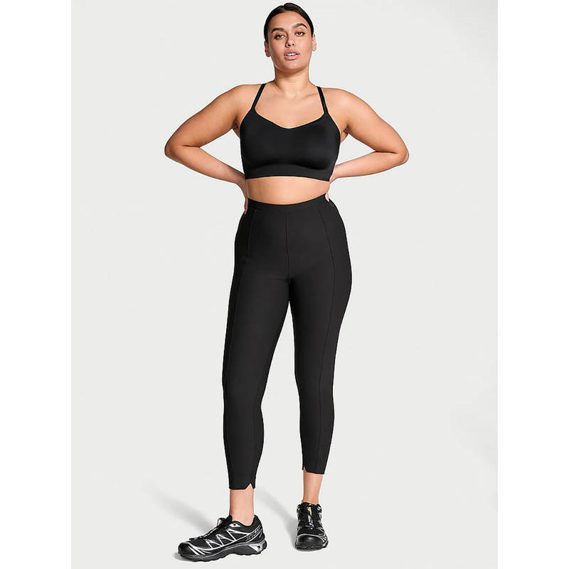 Victoria's Secret Women Black Polyamide Solid Leggings (XS)