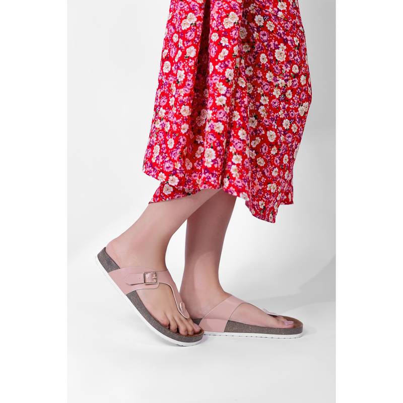 LYDC LONDON Women Stylish Comfortable and Casual Sandals - Pink (UK 3)