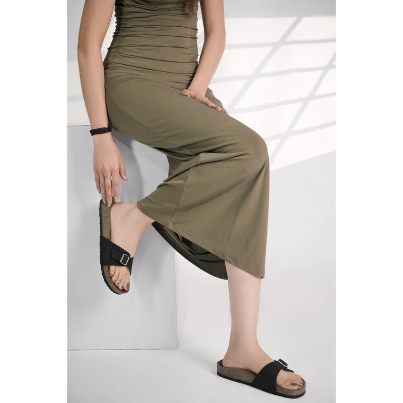 LYDC LONDON Women Stylish Comfortable and Casual Sandals - Black (UK 3)