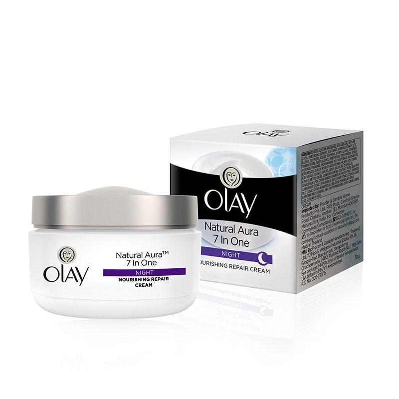 Olay Natural Aura 7 In One Night Nourishing Repair Cream with Vitamin