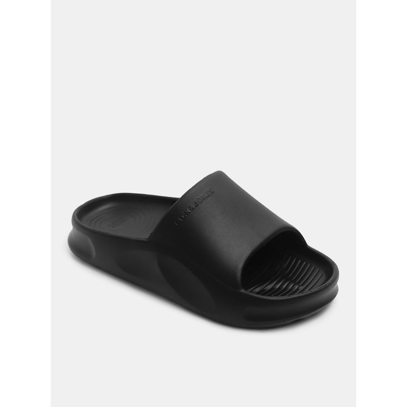 Jack & Jones Men Typography Black Sliders (EURO 41)