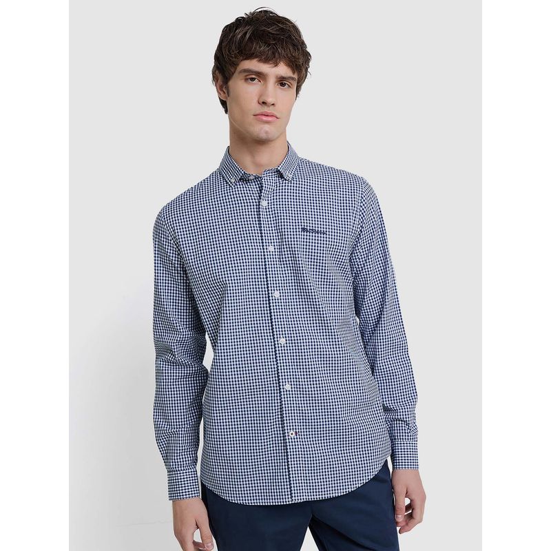 Ben Sherman Full Sleeves Regular Shirt Blue (S)