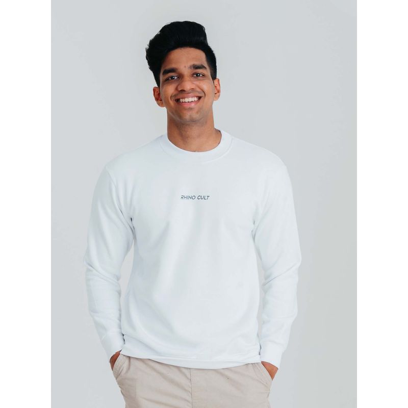 RHINO CULT Essential White Sweatshirt (S)