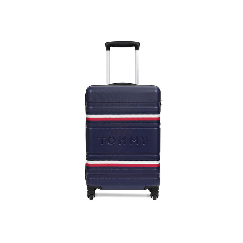 Tommy Hilfiger Unisex Berlin Hard Luggage Trolley Bag - Navy Blue, 57 Cm Cabin (S)