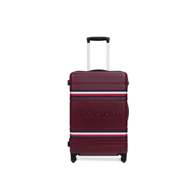 Tommy Hilfiger Unisex Berlin Hard Luggage Trolley Bag - Wine, 57 Cm Cabin (S)