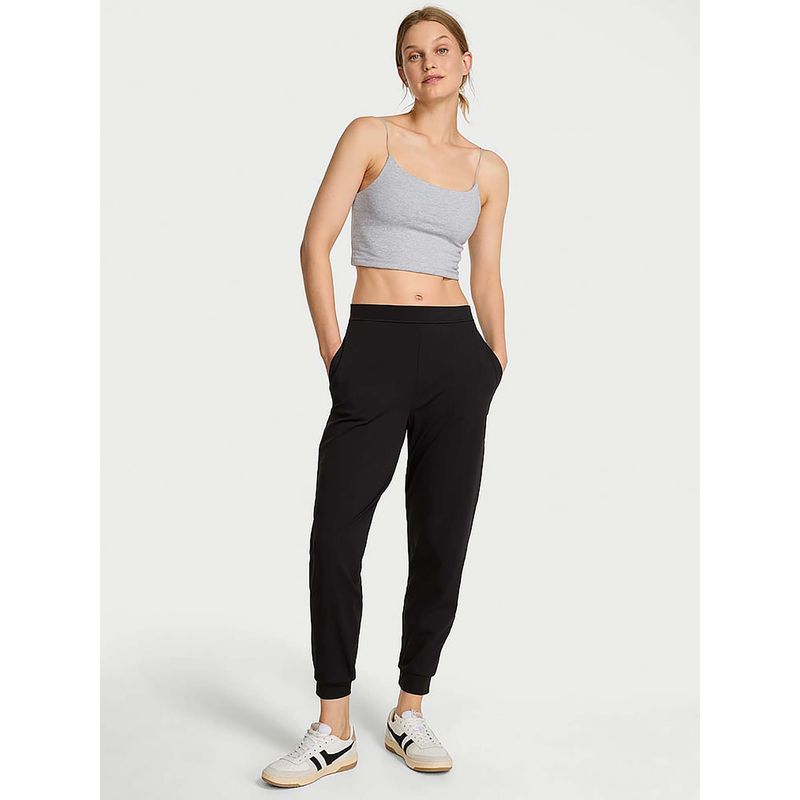 Victoria's Secret Black Solid Regular Fit Joggers (XL)