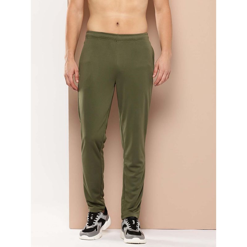 Alcis Olive Solid Regular Fit Trackpant (L)