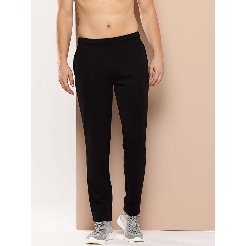 Alcis Black Solid Slim Fit Trackpant (M)