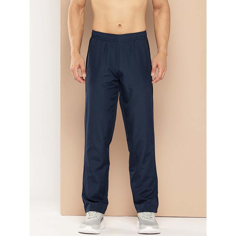 Alcis Navy Blue Solid Regular Fit Trackpant (XL)