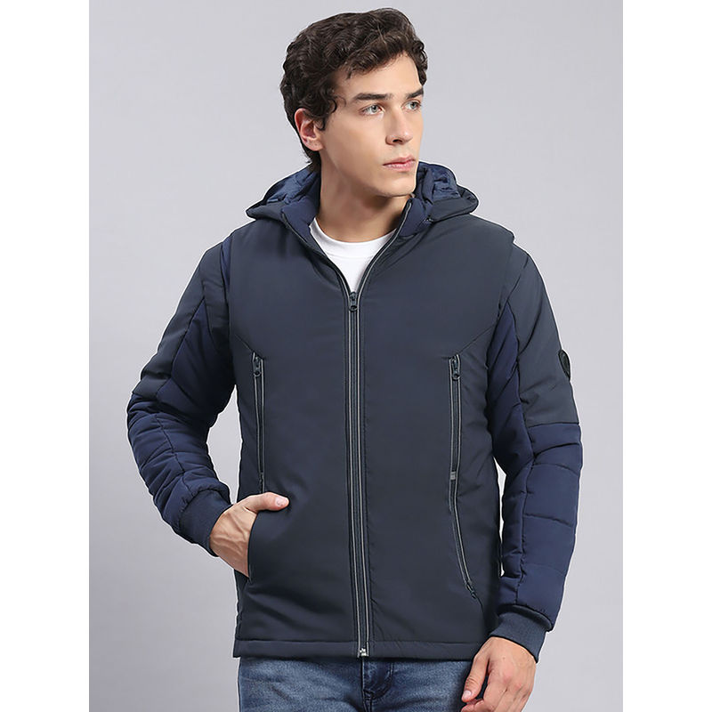 Monte Carlo Navy Solid Hood Jacket (XL)