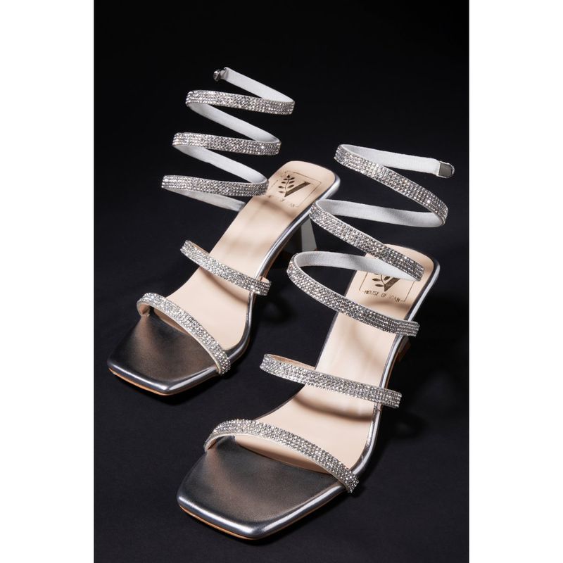 House of Vian Kate Silver Gladiators Heels (EURO 35)