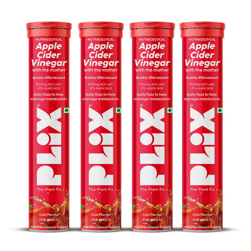 Plix Apple Cider Vinegar Effervescent Tablets - Cola