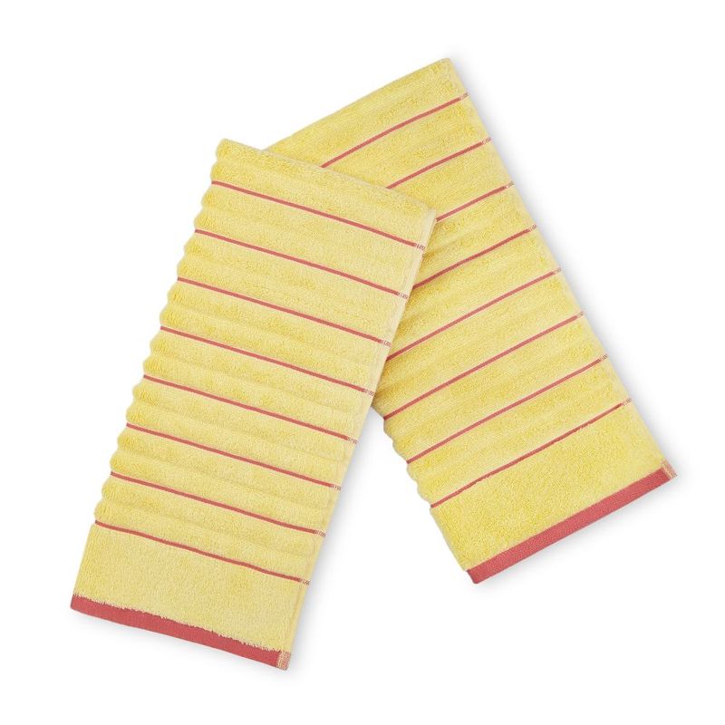 Spaces Exotica Ribbed Yellow 575 Gsm 2 Hand Towels Buy Spaces Exotica