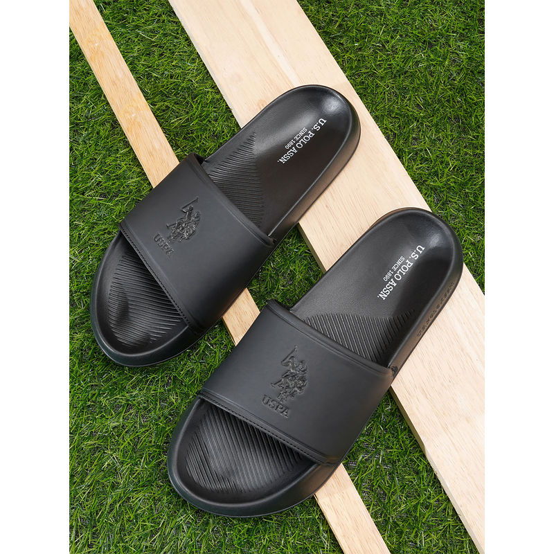 U.S. POLO ASSN. Men Specter 6.0 Black Slider (UK 9)