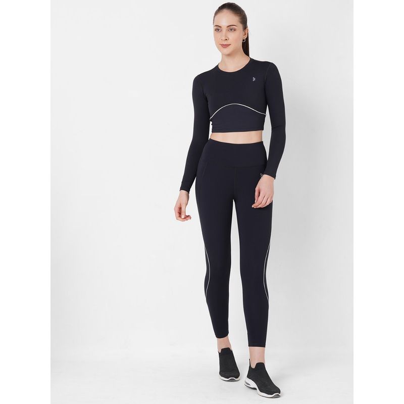 BODD ACTIVE Black Solid Endurance Leggings (M)