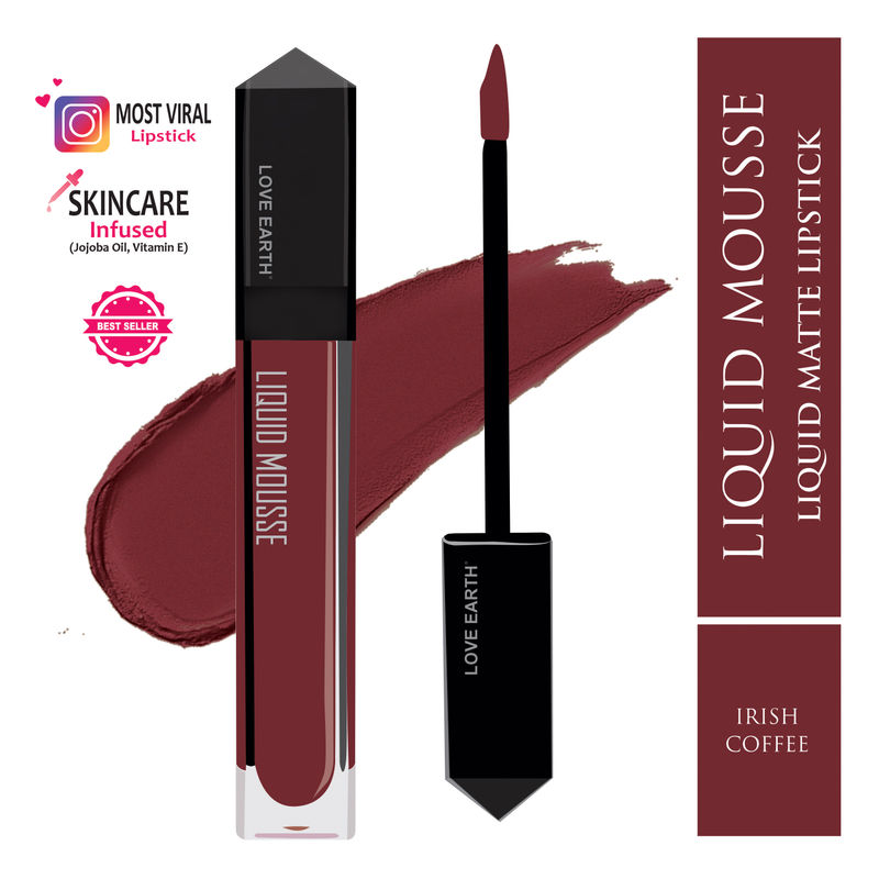 Love Earth Liquid Mousse Lipstick - Irish Coffee