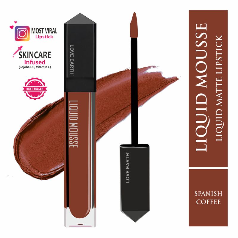 Love Earth Liquid Mousse Lipstick - Spanish Coffee