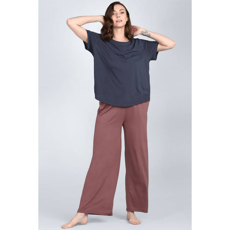 NeceSera Women Brown Modal Pyjama (S)