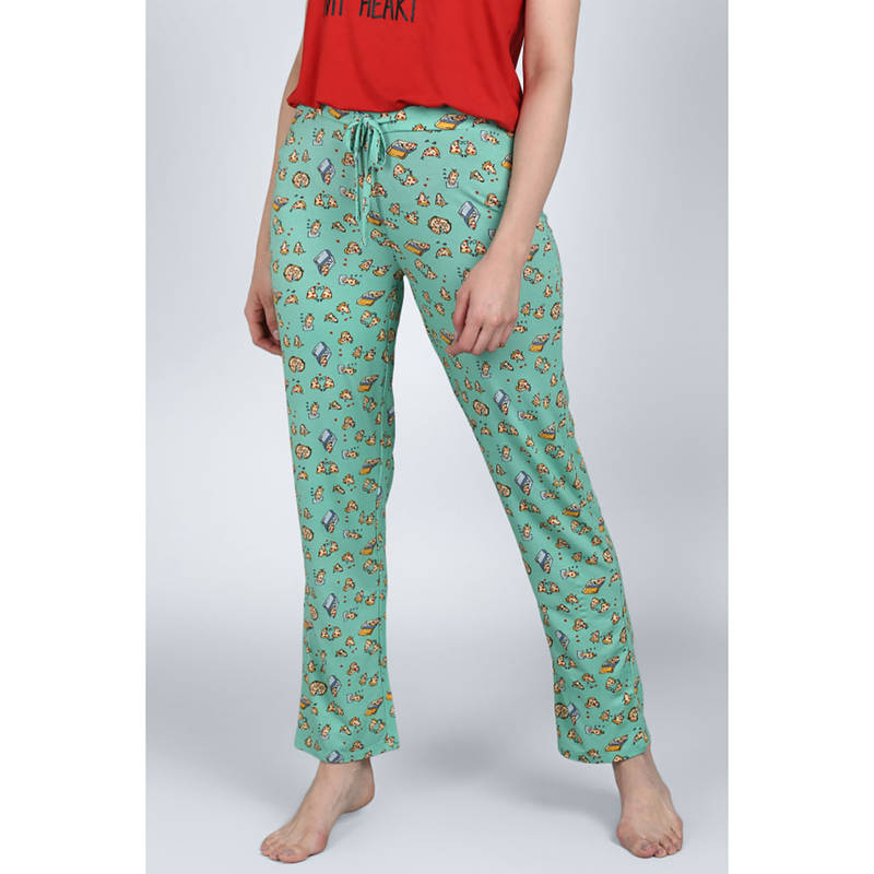 NeceSera Women Green Modal Pyjama (M)