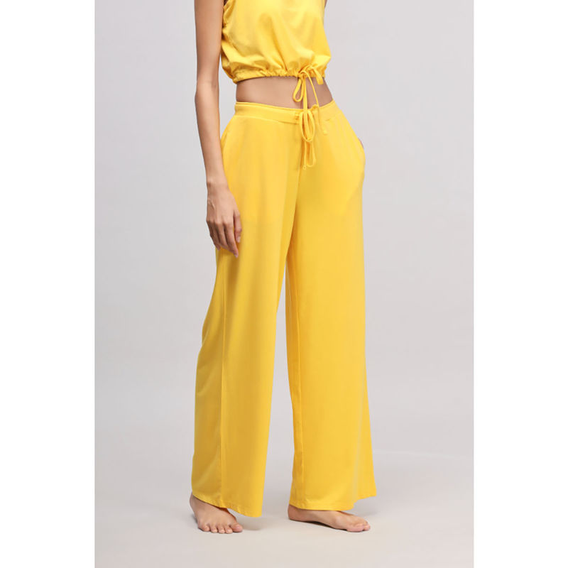 NeceSera Women Yellow Modal Pyjama (M)