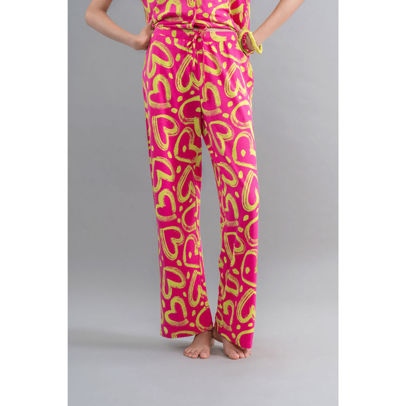 NeceSera Women Pink Modal Pyjama (L)