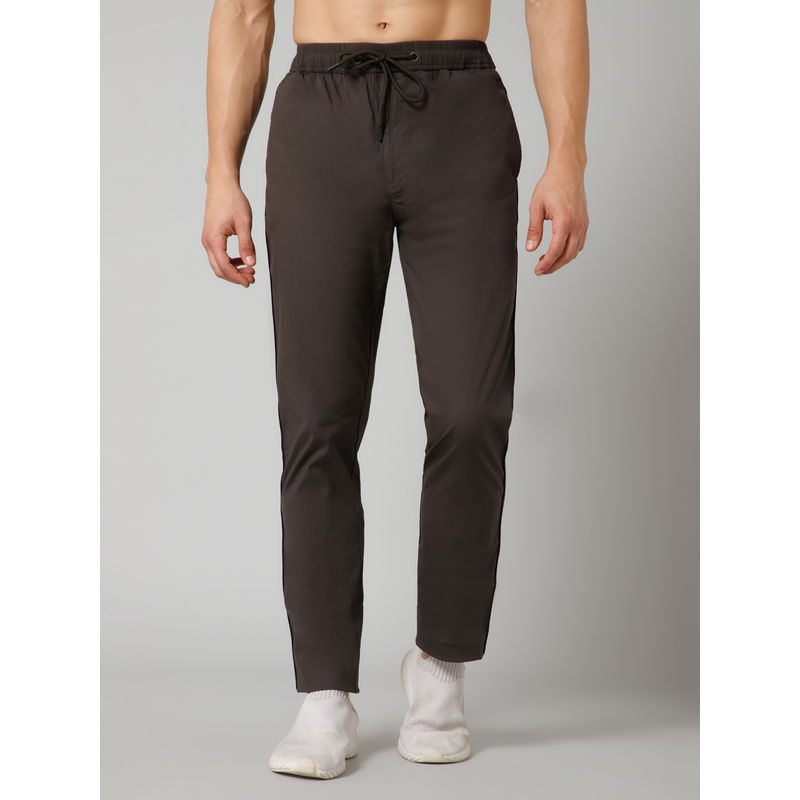 Cantabil Mens Olive Solid Lower Trackpant (2XL)