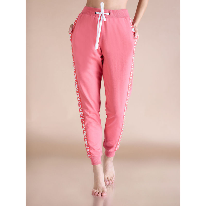 Kica High Waisted Cotton Dance Joggers With Rib Waistband And Cuffs (M)