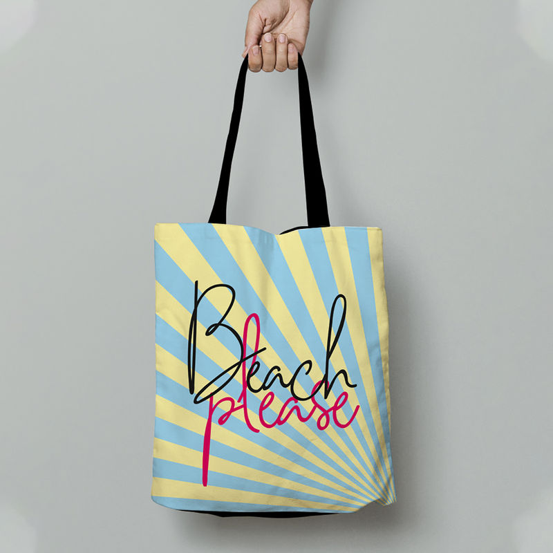 Buy Crazy Corner Beach Please Tote Bag Online