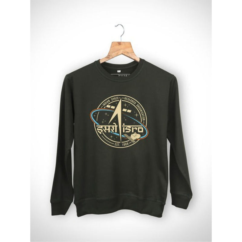 A47 ISRO Olive Green Classic Unisex Sweatshirt (2XL)