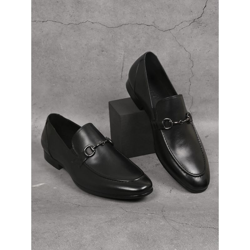 Cobblerz Men Black Solid Formal Loafers (EURO 41)