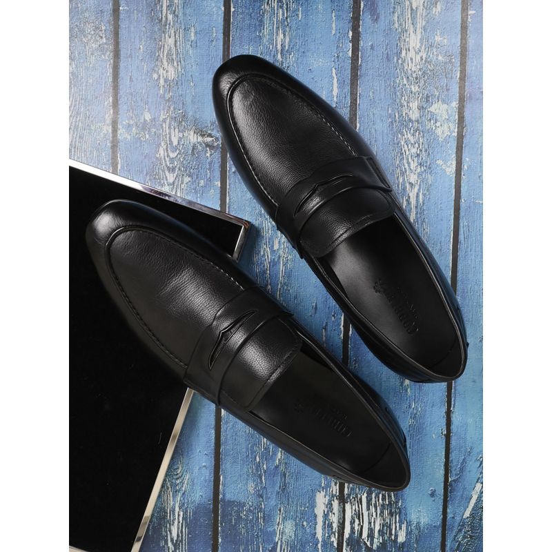 Cobblerz Men Black Solid Formal Loafers (EURO 41)
