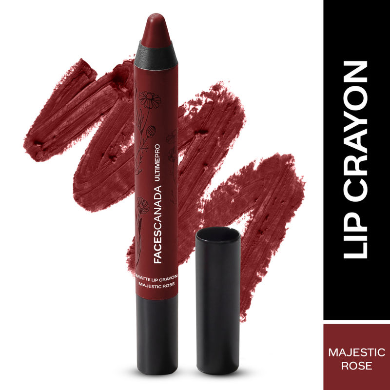 Faces Canada Ultime Pro Matte Lip Crayon With Free Sharpener - Majestic Rose 26