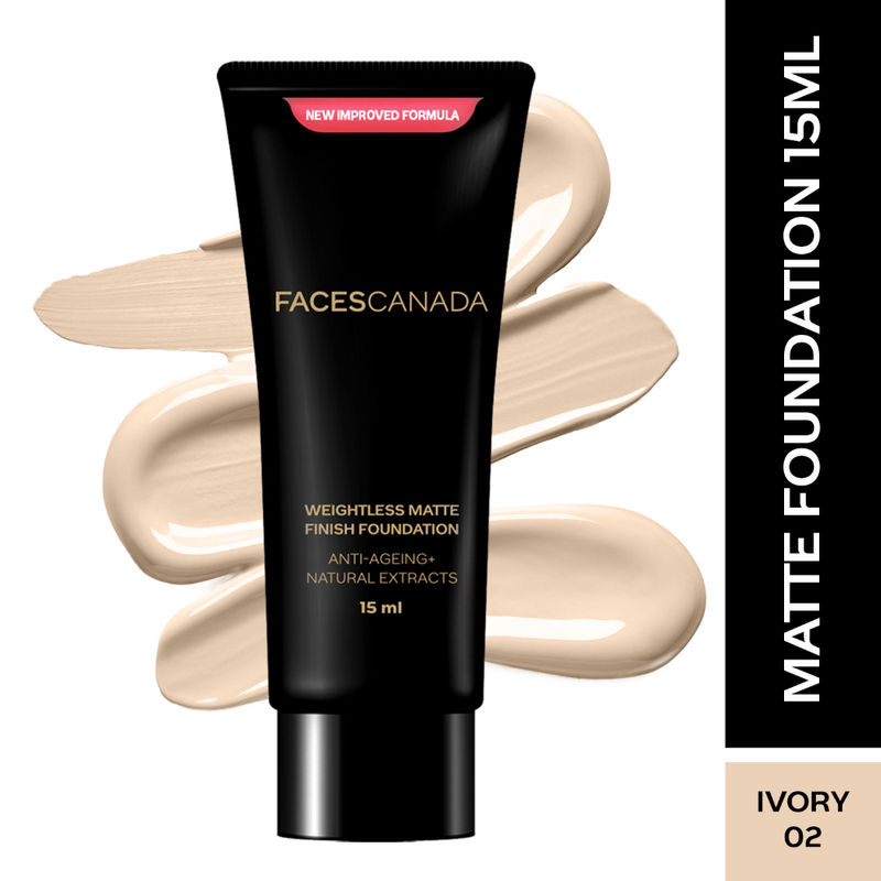 Faces Canada Mini Weightless Matte Finish Foundation - Ivory 02