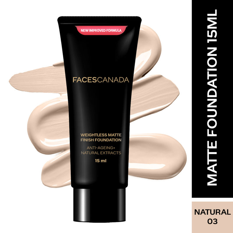 Faces Canada Weightless Matte Finish Foundation - Natural 03