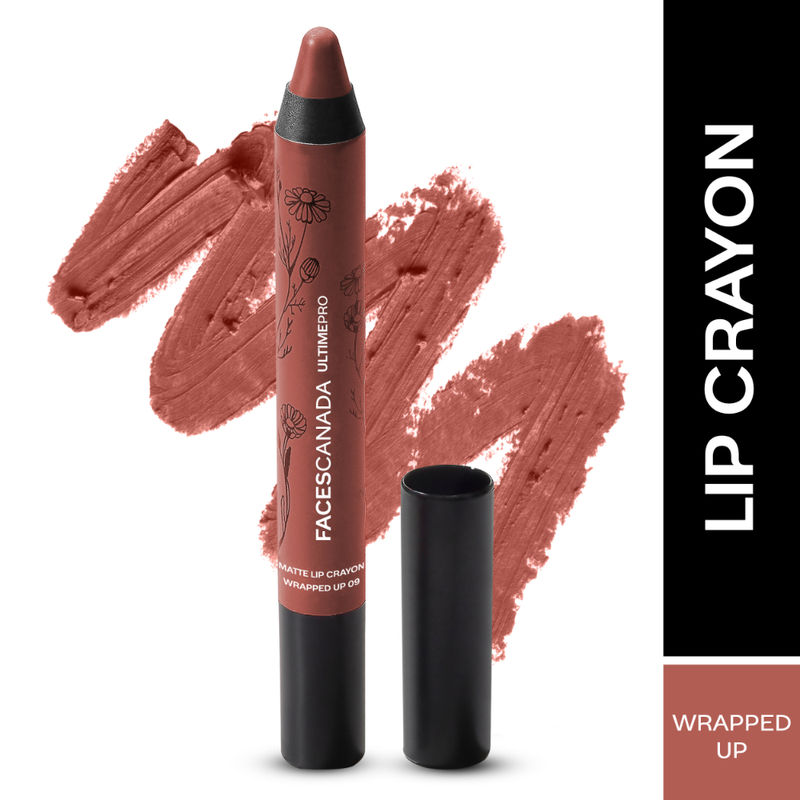 Faces Canada Ultime Pro Matte Lip Crayon With Free Sharpener - Wrapped Up 09